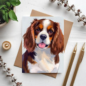 Cocker Spaniel hondenschilderij kaart