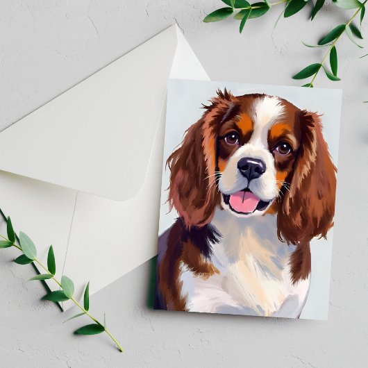 Cocker Spaniel hondenschilderij kaart
