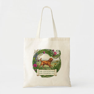 Cocker Spaniel Hondenuitlater Aangepaste Logo Bood Tote Bag