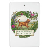 Cocker Spaniel Hondenuitlater Aangepaste Mini Klem Klembord (Achterkant)