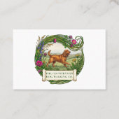Cocker Spaniel Hondenuitlater Aangepaste Zakelijke Visitekaartje (Voorkant)
