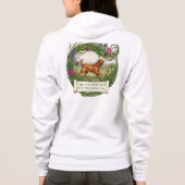 Cocker Spaniel Hondenuitlater Eigen Ontwerp Ritssl Hoodie (Achterkant)