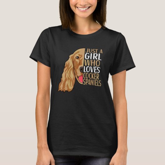 Cocker Spaniel Hondenuitrusting Cocker Spaniel 4 T-shirt (Voorkant)
