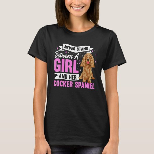 Cocker Spaniel Hondenuitrusting Cocker Spaniel T-shirt (Voorkant)