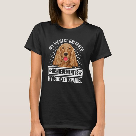 Cocker Spaniel Hondenuitrusting Cocker Spaniel T-shirt (Voorkant)