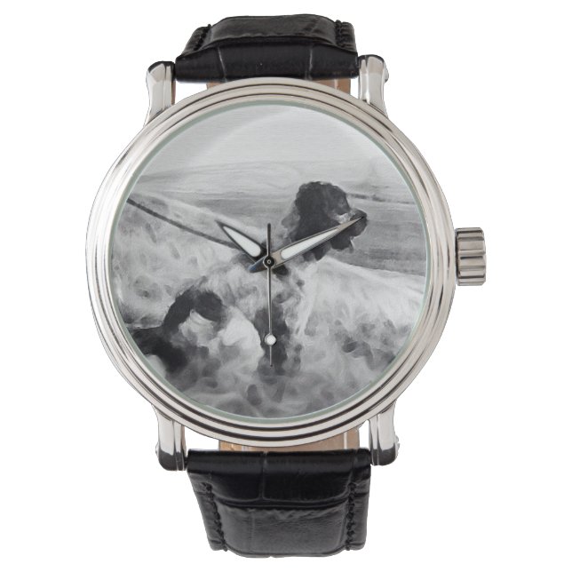 Cocker Spaniel Horloge (Voorkant)