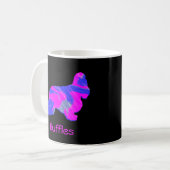 Cocker Spaniel Hot Pink Dog Silhouette Black Koffiemok (Voorkant links)