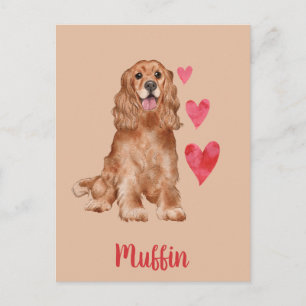 Cocker Spaniel  Huisdier naam Briefkaart