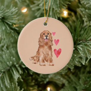 Cocker Spaniel Huisdier naam Keramisch Ornament