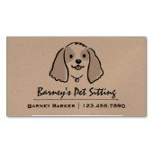 Cocker Spaniel | Huisdierenoppas | Dierenverzorgin Visitekaartje Magneet (Voorkant)