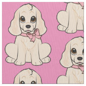 Cocker Spaniel in een Bow Stof (Close Up)