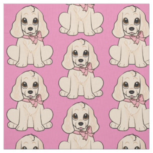 Cocker Spaniel in een Bow Stof