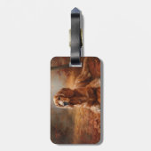 Cocker Spaniel in Herfstbladeren Herfst Inspire Bagagelabel (Achterkant verticaal)