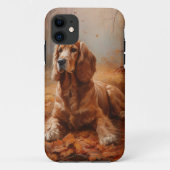 Cocker Spaniel in Herfstbladeren Herfst Inspire Case-Mate iPhone Case (Achterkant)