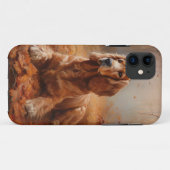 Cocker Spaniel in Herfstbladeren Herfst Inspire Case-Mate iPhone Case (Achterkant (horizontaal))