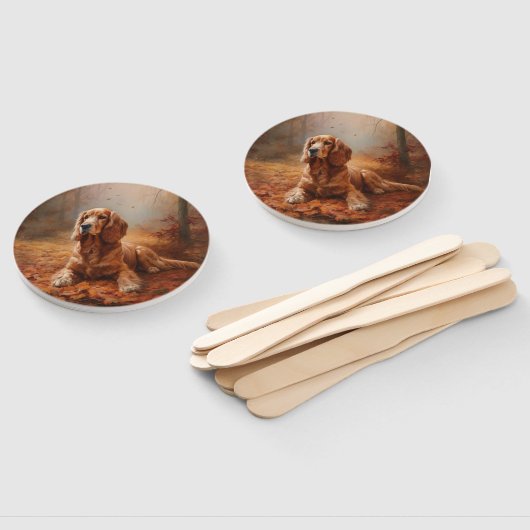 Cocker Spaniel in Herfstbladeren Herfst Inspire Handwaaier (Niet-gemonteerd)