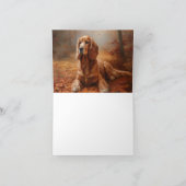 Cocker Spaniel in Herfstbladeren Herfst Inspire Kaart (Binnen)