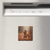 Cocker Spaniel in Herfstbladeren Herfst Inspire Magneet (Insitu (Vaatwasser))