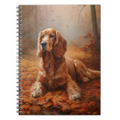 Cocker Spaniel in Herfstbladeren Herfst Inspire Notitieboek (Voorkant)