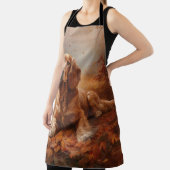 Cocker Spaniel in Herfstbladeren Herfst Inspire Schort (Insitu)