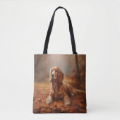 Cocker Spaniel in Herfstbladeren Herfst Inspire Tote Bag (Voorkant)