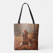 Cocker Spaniel in Herfstbladeren Herfst Inspire Tote Bag (Achterkant)
