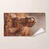 Cocker Spaniel in herfstbladeren val inspireert Bad Handdoek (Handdoek)