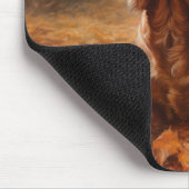 Cocker Spaniel in herfstbladeren val inspireert Muismat (Hoek)