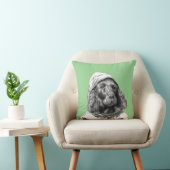 Cocker Spaniel in regenjas (Moegi) Kussen (Stoel)