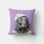 Cocker Spaniel in regenjas (Sumire) Kussen (Voorkant)