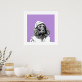 Cocker Spaniel in regenjas (Sumire) Poster (Keuken)