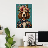 Cocker Spaniel In Suit Poster, Cocker Spaniel Poster (Thuiskantoor)