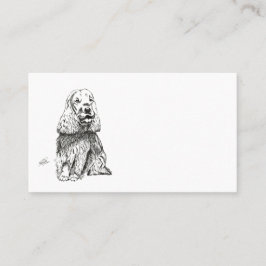 COCKER SPANIEL INGLÉS VISITEKAARTJE