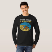 Cocker Spaniel is mijn co-piloot hond T-shirt (Voorkant volledig)