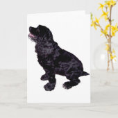 Cocker Spaniel Kaart (Gele Bloem)
