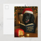 Cocker spaniel 'Kaasbelasting' kerstkaart Briefkaart (Voorkant / Achterkant)