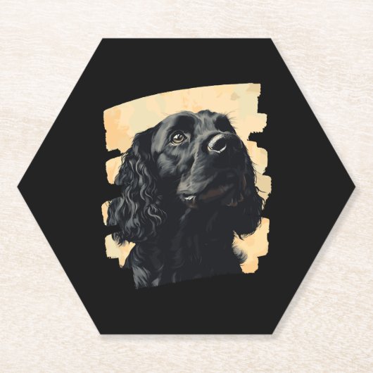 Cocker Spaniel Kartonnen Onderzetters (Voorkant)