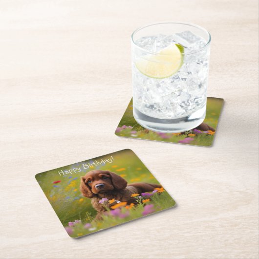 Cocker Spaniel Kartonnen Onderzetters (Insitu)