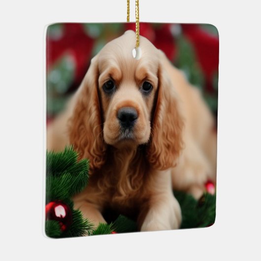 Cocker Spaniel Keramisch Ornament (Rechts)