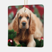 Cocker Spaniel Keramisch Ornament (Links)