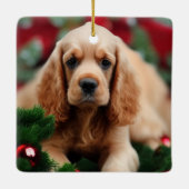 Cocker Spaniel Keramisch Ornament (Achterkant)