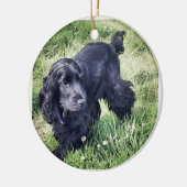 Cocker Spaniel Keramisch Ornament (Links)