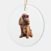 Cocker Spaniel Keramisch Ornament (Links)