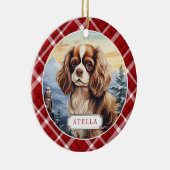 Cocker Spaniel Keramische Cirkel Ornament (Rechts)
