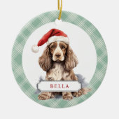 Cocker Spaniel Keramische Cirkel Ornament (Voorkant)