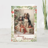 Cocker Spaniel Kerst Feestdagen Kaart (Voorkant)