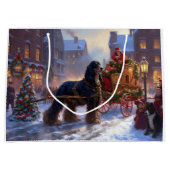 Cocker Spaniel Kerst Feestelijke Periode Groot Cadeauzakje (Voorkant)