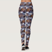Cocker Spaniel Kerst Feestelijke Periode Leggings (Achterkant)