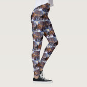 Cocker Spaniel Kerst Feestelijke Periode Leggings (Rechts)