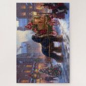 Cocker Spaniel Kerst Feestelijke Periode Legpuzzel (Verticaal)